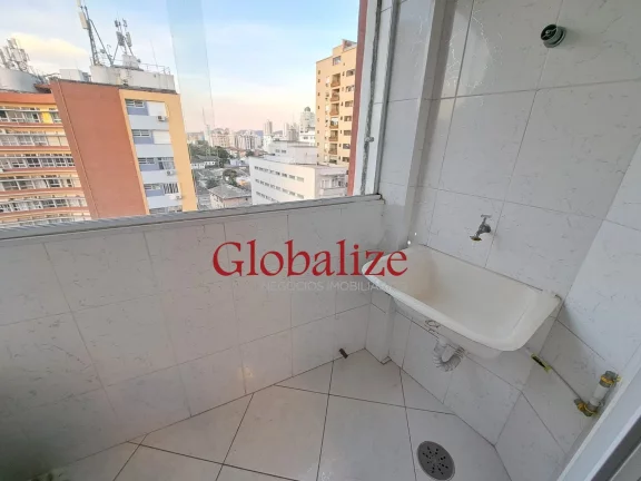 Imagem Apartamento com 60m², 1 quarto, 1 quadra da praia, elevador e portaria por R$420.000,00 na Ponta da Praia em Santos