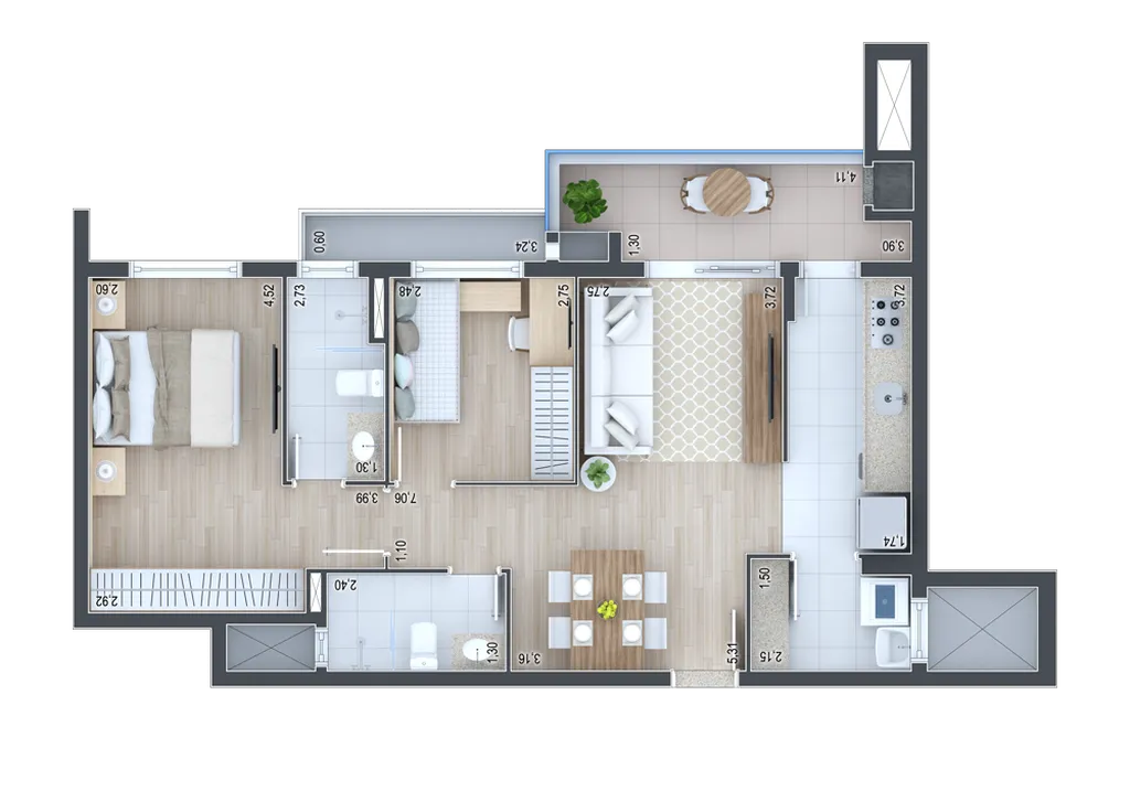 Imagem APARTAMENTO RESIDENCIAL em Curitiba - PR, Água Verde