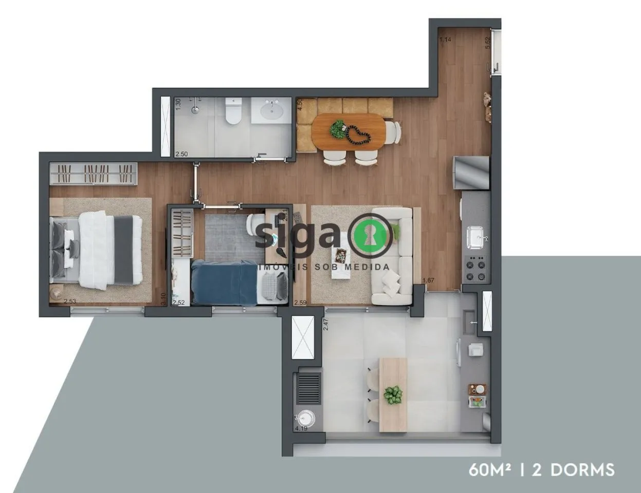 Imagem Apartamento para venda no Brooklin, São Paulo - SP