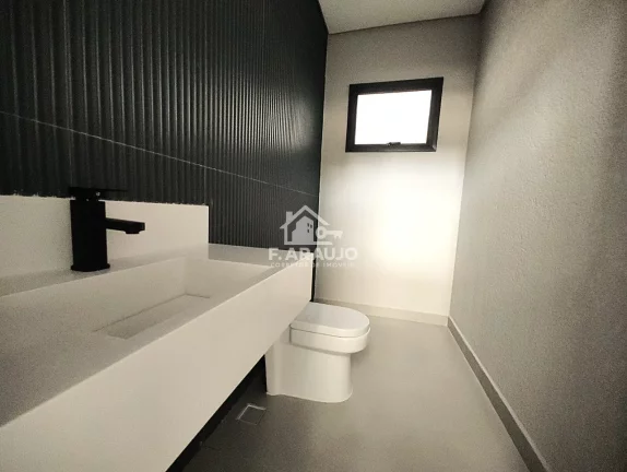 Imagem Casa em condomínio fechado à em Sorocaba-SP! Casa nova com 3 suítes, piscina e área gourmet
