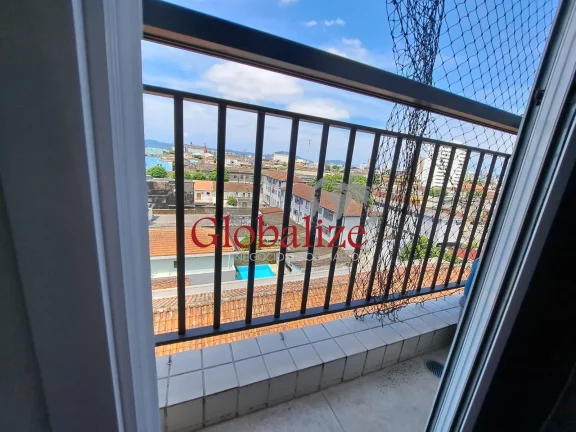 Imagem Apartamento à venda com 60m², 1 quarto, 2 banheiros, varanda, elevador, 1 vaga por R$420.000,00 na Encruzilhada em Santos