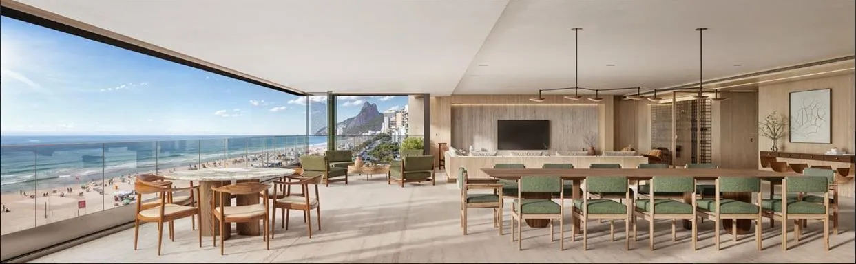 Imagem Mar Delfim Moreira 120 Apartamentos de Luxo no Leblon