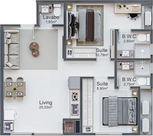 Imagem Celebration Residence - Apartamento à venda no bairro Morretes - Itapema/SC