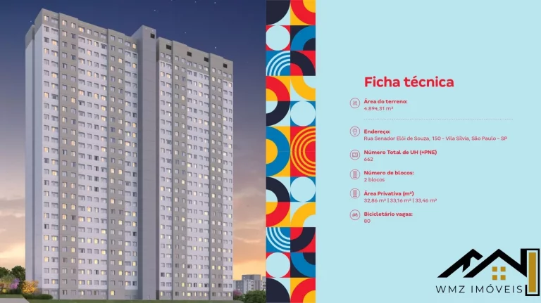 Foto do imóvel Apto 2 Dorms – Minha Casa Minha Vida – Vila Sílvia em Rua Senador Elói de Souza