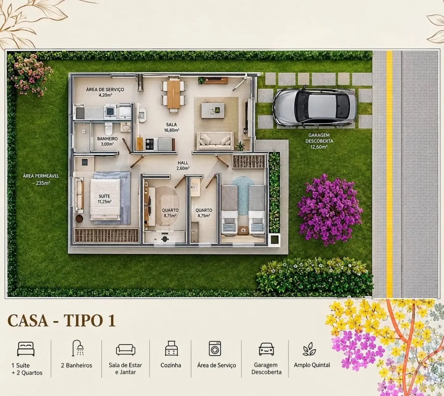 Imagem Reserva Dos Ipes 3/4 C Suite Condominio Fechado Com Itbi E Registro Gratis