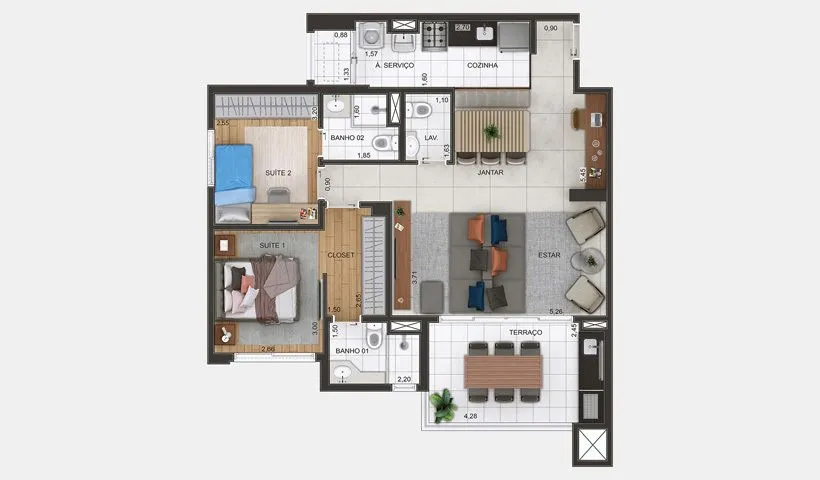 Imagem Apartamento com 3 dormitórios à venda por R$ 1.007.000,00 - Macedo - Guarulhos/SP