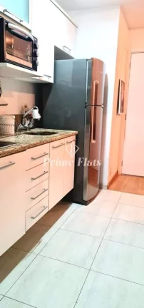 Imagem Flat disponível para locação no Edifício Mandarim no Brooklin, com 50m², 1 dormitório e 1 vaga
