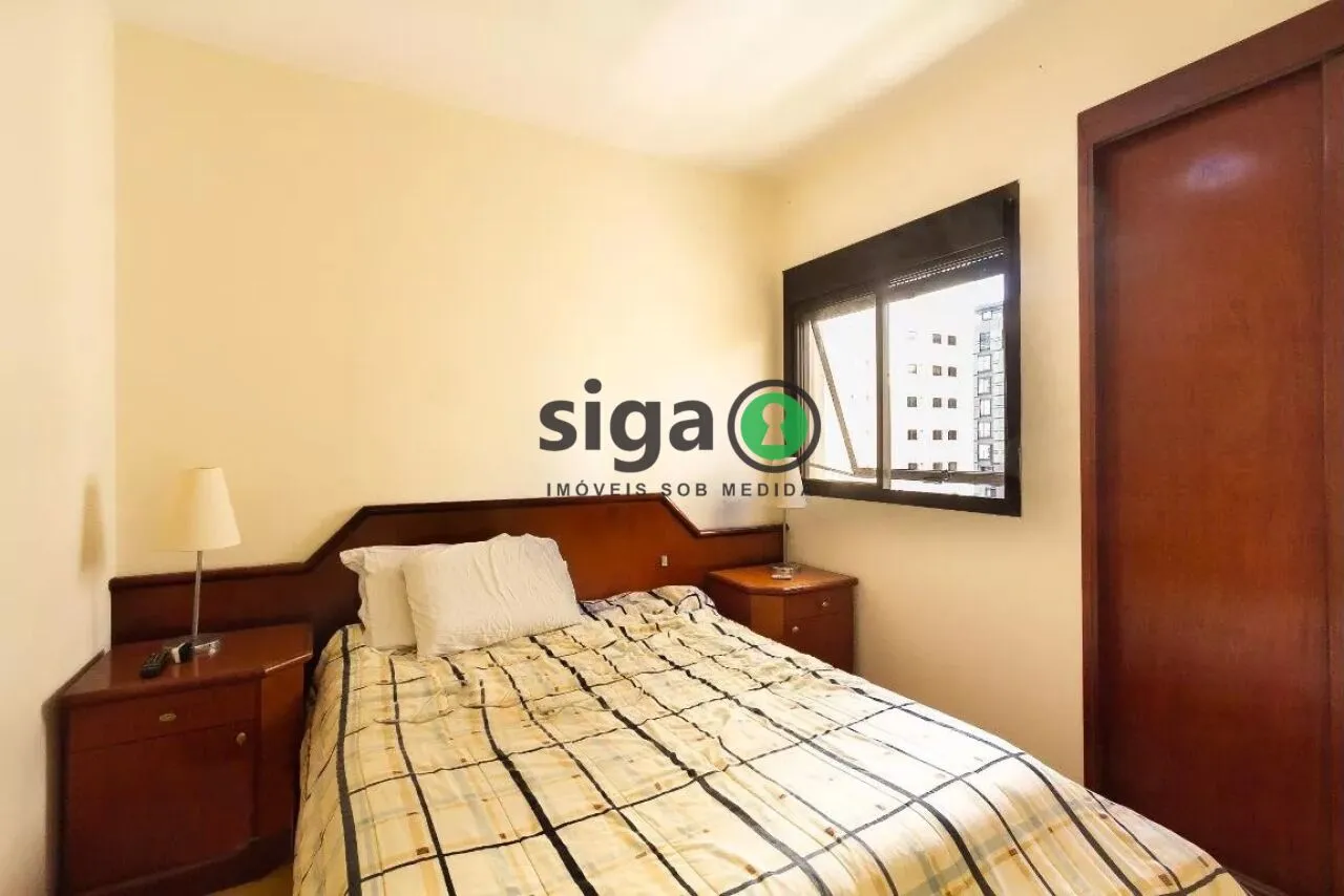 Imagem Apartamento 37 m² em Moema | 1 Dorm, Vaga Livre e Piscina no Condomínio