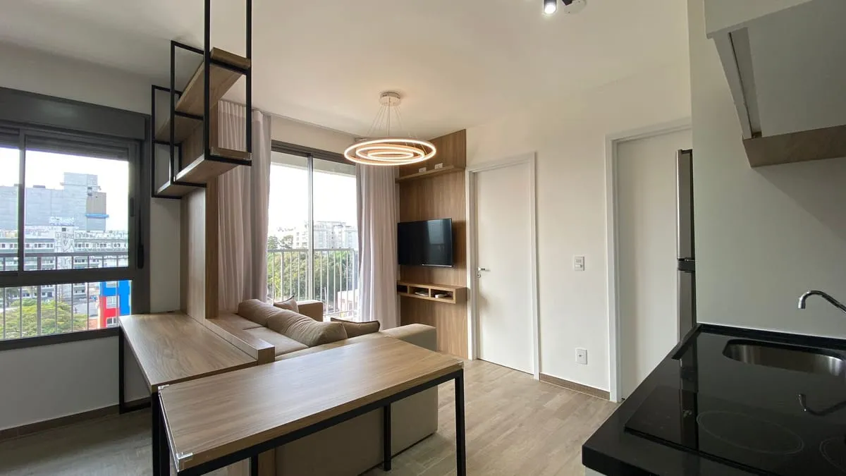 Imagem Apartamento com 1 Quarto para alugar, 37m² - Santo Amaro