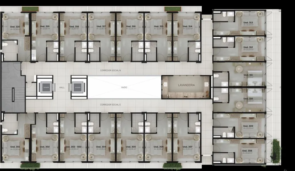 Imagem Flat à beira-mar no Bessa, com 20 m², vaga de garagem e estrutura completa de lazer e bem-estar no Sand Park.