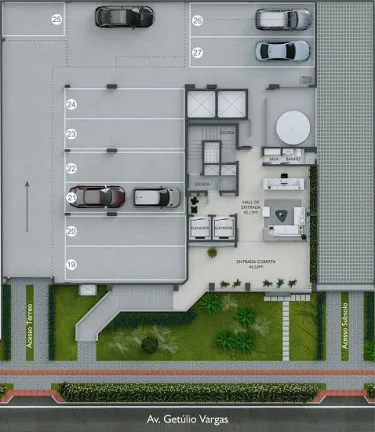 Imagem Apartamento com 3 Quartos à Venda, 136 m² em Centro - Criciúma