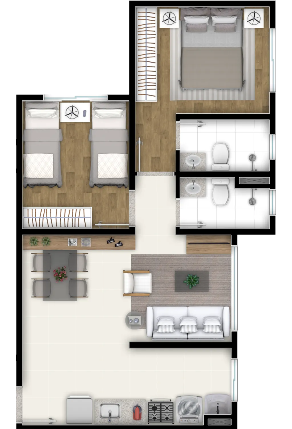 Imagem Apartamento à venda no bairro Setor Serra Dourada - Aparecida de Goiânia/GO