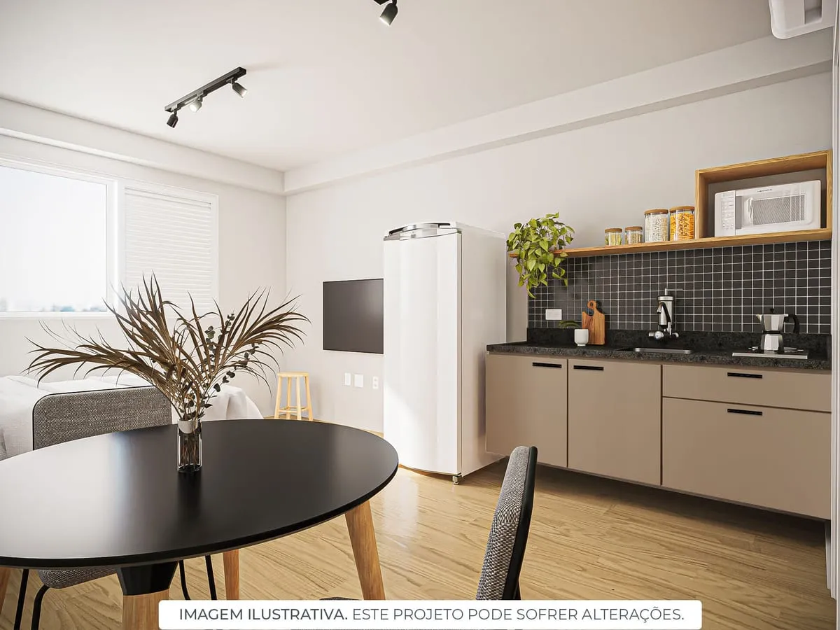 Imagem Apartamento com 1 Quarto para alugar, 28m² - Saúde