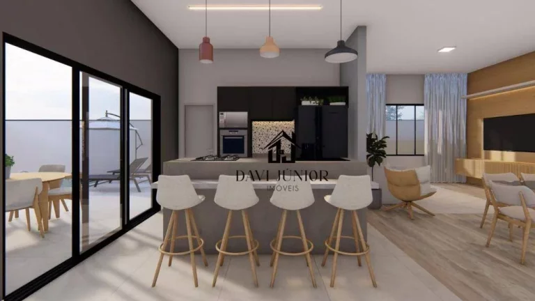 Imagem Casa com 3 suítes, sendo 1 com closet à venda, 218 m² por R$ 1.450.000 - Condomínio Villagio Wanel - Sorocaba/SP