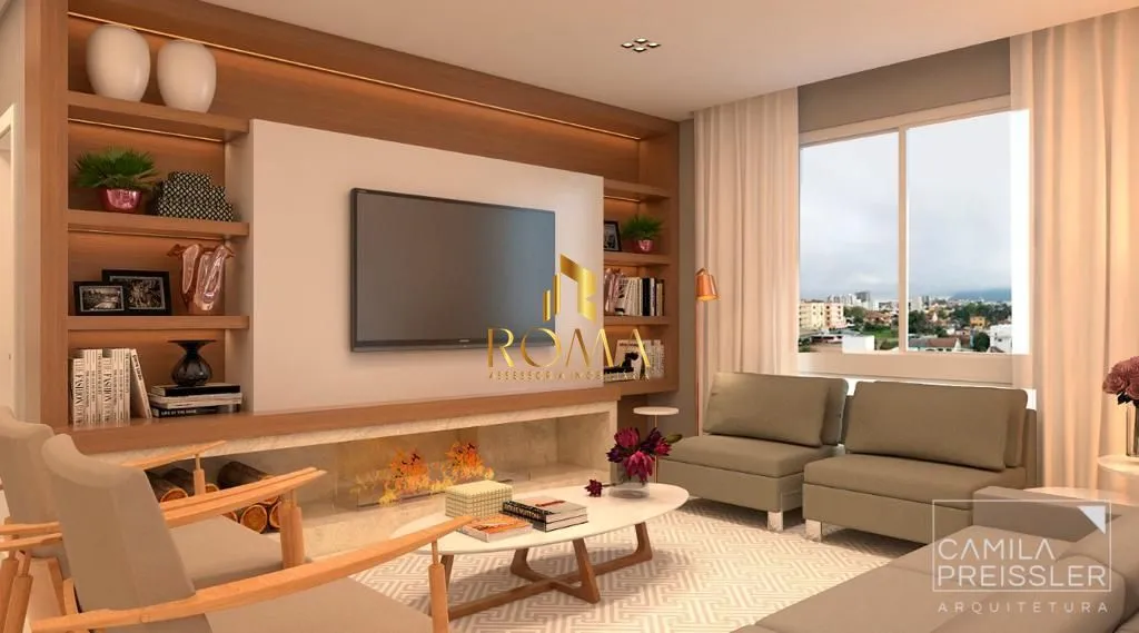 Imagem Apartamento Alto Padrão com 227m², 3 Suítes e Vista Panorâmica em Santa Maria