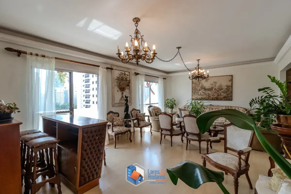 Imagem Apartamento para venda em Campo Belo com 4 quartos, sendo 3 suítes, 172m²