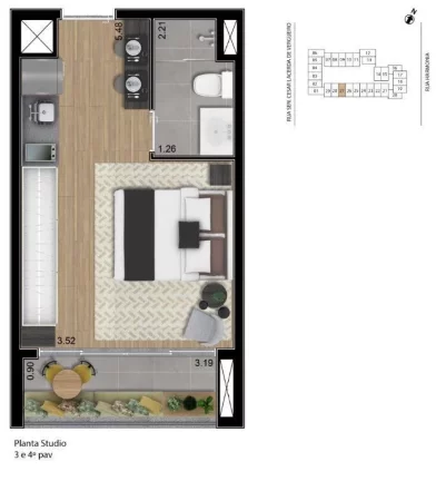 Imagem EDITION VILA MADALENA - Studio de 25m² (Unidade de Revenda), próximo ao metrô vila Madalena!