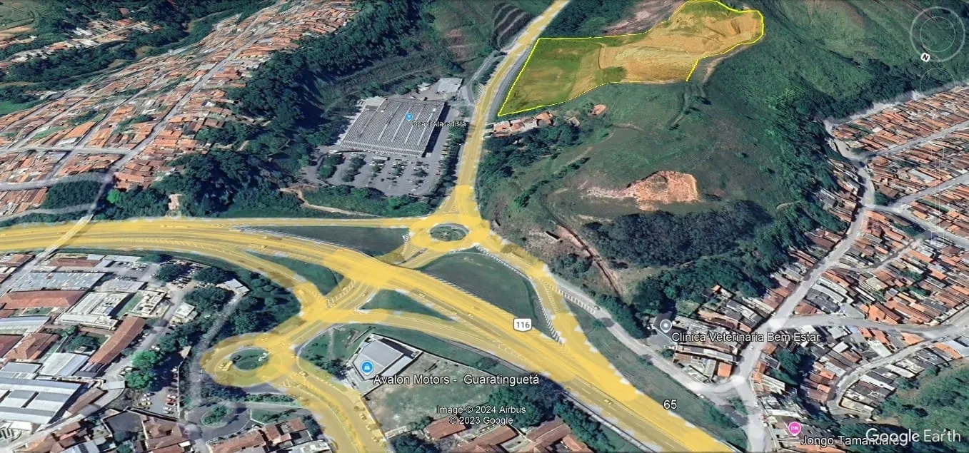 Imagem Terreno de 35.710,56 m² em Frente ao Spani Atacado em Guaratinguetá, Ideal para Empreendimentos de Alto Padrão