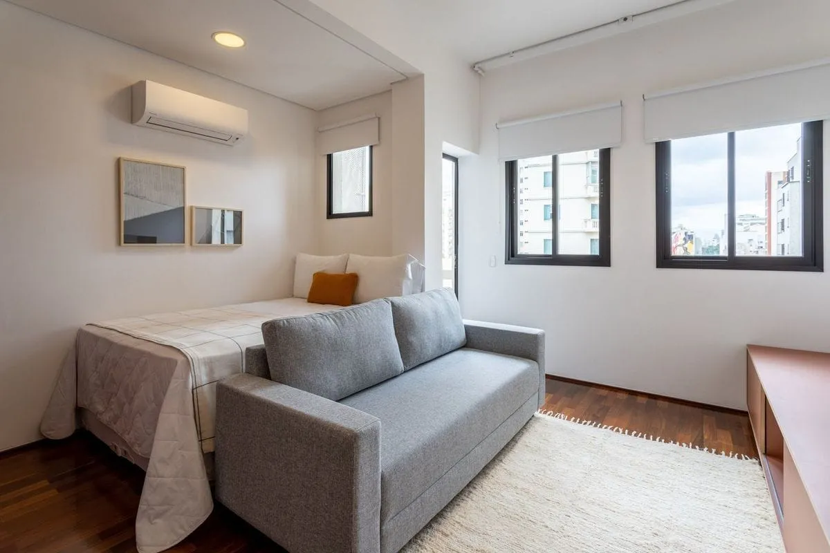 Imagem Apartamento com 1 Quarto para alugar, 27m² - Santa Cecília