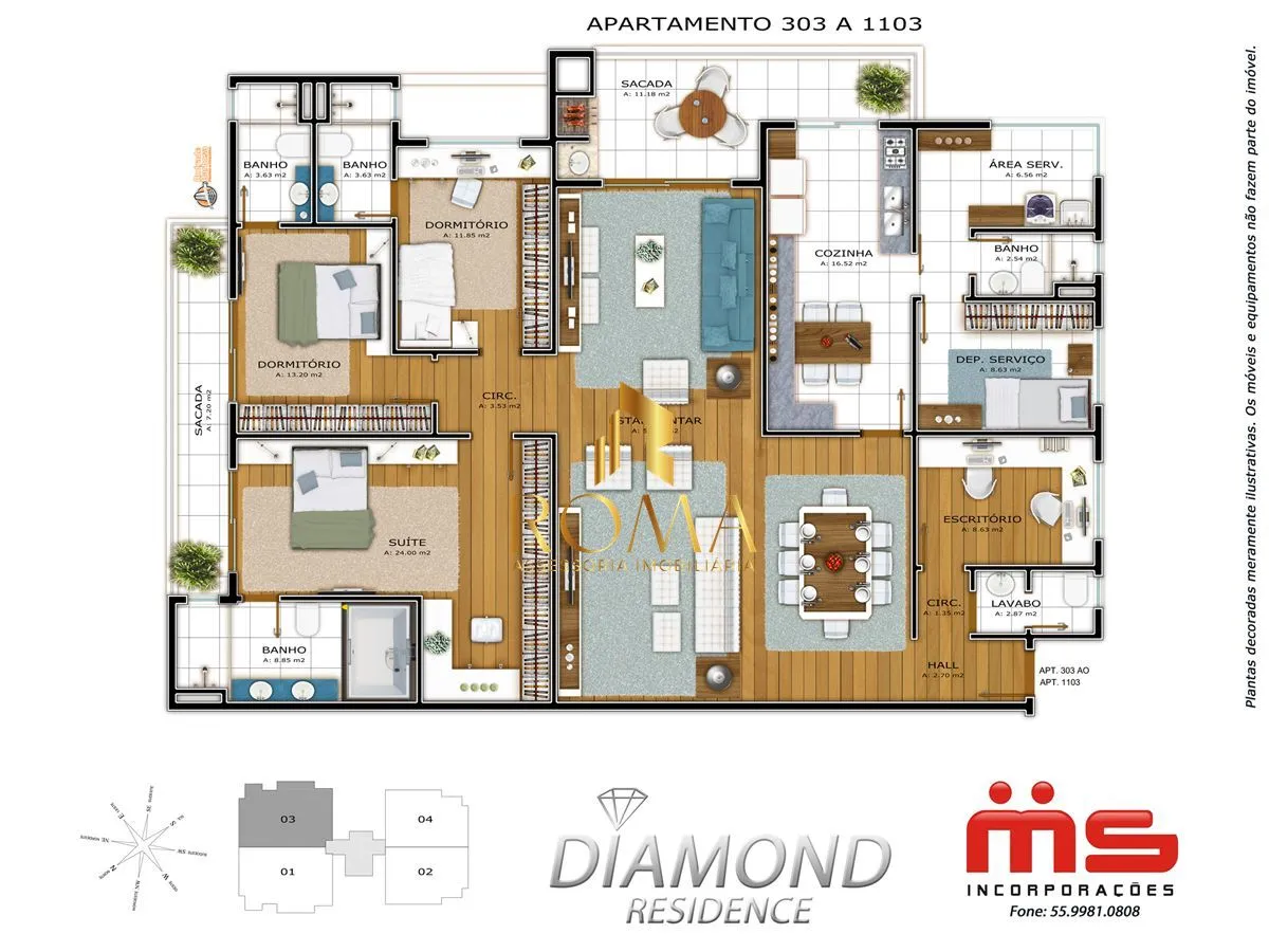 Imagem Apartamento 3 dormitórios à venda Nossa Senhora de Lourdes Santa Maria/RS