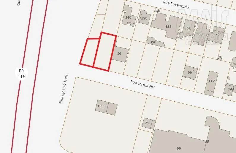 Imagem Terreno para Venda nas margens da BR-116, bairro Ideal em Novo Hamburgo - 900,00m²
