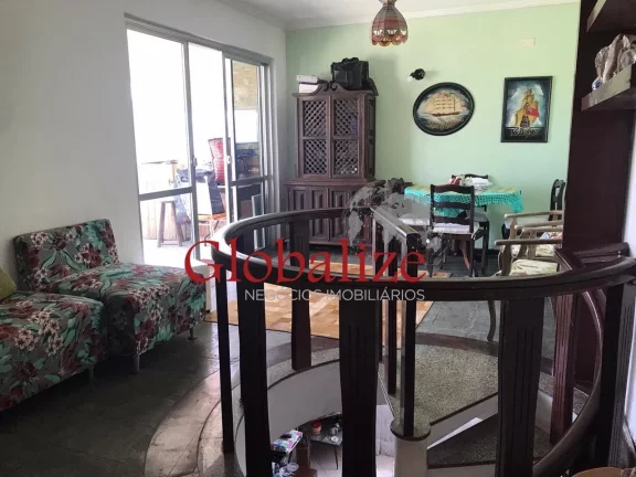 Imagem Cobertura Duplex com Churrasqueira à venda no bairro do Boqueirão em Santos por R$ 750 mil