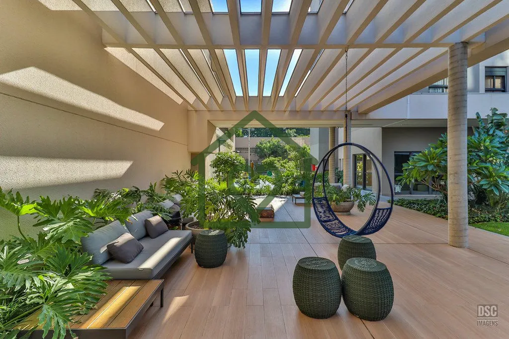 Imagem Excelente apartamento totalmente mobiliado com automação em todos os ambientes, sacada integrada a...