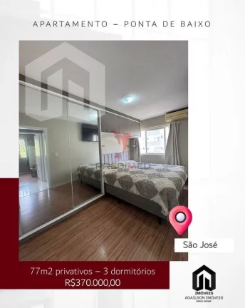 Imagem Apartamento 3 dorm à venda – Ponta de Baixo, São José sc Brasil