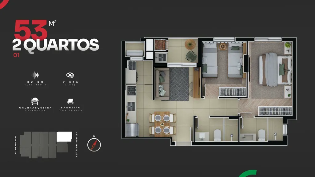 Imagem APARTAMENTO RESIDENCIAL em Curitiba - PR, Água Verde