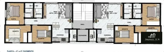 Imagem Cobertura duplex à venda, 3 quartos, 1 suíte, 2 vagas, Rio Branco - Belo Horizonte/MG