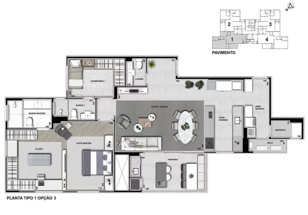 Imagem Fifty Cabral - Apartamento à venda no bairro Cabral - Curitiba/PR