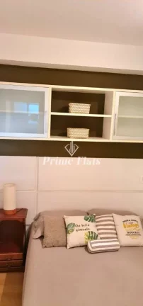 Imagem Flat disponível para locação no Edifício Mandarim no Brooklin, com 50m², 1 dormitório e 1 vaga