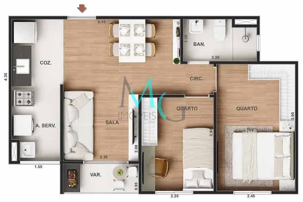 Imagem Garden à venda 1 Quarto 35.1M² Freguesia (Jacarepaguá) Rio de Janeiro - RJ | Vitale Park