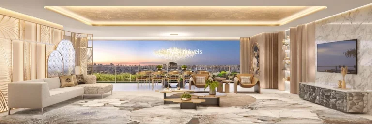 Imagem Apartamento de Luxo no Brooklin: 4 Quartos, 4 Suítes, 5 Banheiros, 4 Vagas, 438m² - São Paulo-SP