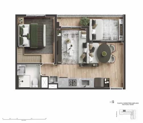 Imagem TODAY SAÚDE - CANOPUS - Studios de 28m², excelente localização, próximo à Estação Saúde do Metrô!!