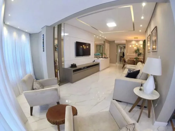 Imagem Apartamento mobiliado com 1 suíte, 2 demi suítes e 1 vaga de garagem em Balneário Camboriú