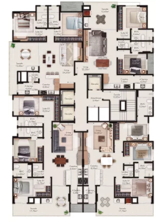 Imagem Portal 246 Residence - Apartamento à venda no bairro Meia Praia - Itapema/SC