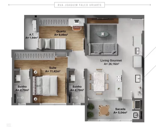 Imagem Urbe Residence - Apartamento à venda no bairro São Judas - Itajaí/SC