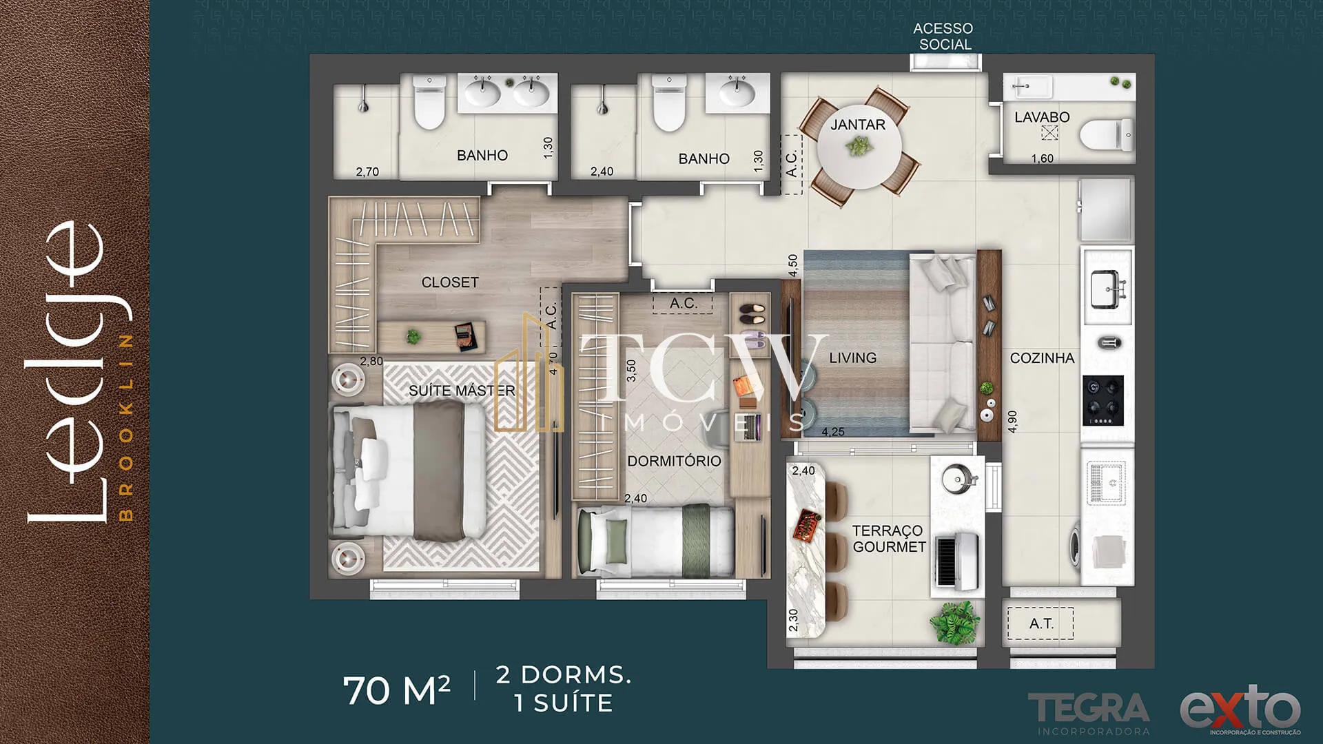 Imagem Apartamento à venda no bairro Brooklin - São Paulo/SP, Zona Sul