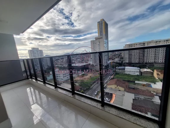 Imagem Apartamento conceito moderno varanda de frente sol da manhã e vista pro mar
