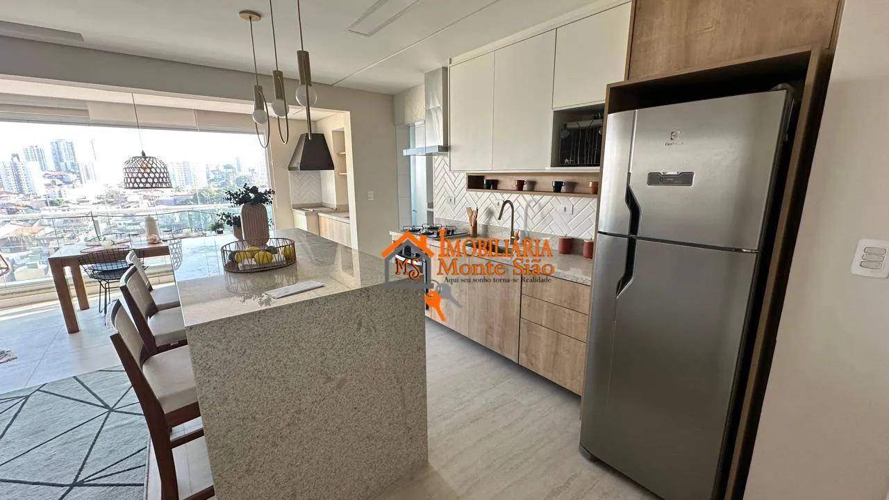 Imagem Apartamento Alto Padrão Village Residence | Mobiliado | Andar Alto | Varanda Gourmet | 3 Vagas | Guarulhos