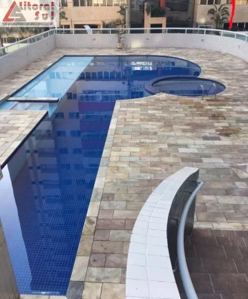 Imagem Imperdível oportunidade de compra em condomínio de luxo em Praia Grande-SP: 2 quartos, 1 suíte, 1 sala, 2 banheiros, 1 vaga de garagem, 70m².