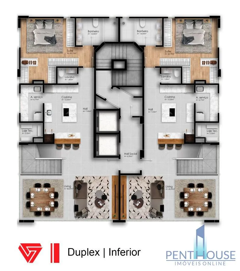 Imagem Apartamento Duplex para Venda em Balneário Camboriú, PIONEIROS, 4 dormitórios, 4 suítes, 4 banheiros, 3 vagas