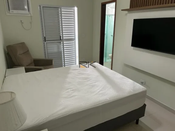 Imagem APARTAMENTO PRAIA GRANDE com 2 dormitórios sendo 1 suíte,1 vaga de garagem,varanda gourmet com churrasqueira,sala 2 ambientes