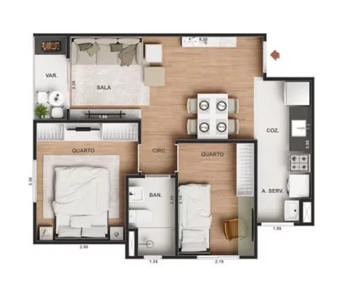Imagem APARTAMENTO RESIDENCIAL em Rio de Janeiro - RJ, Pechincha
