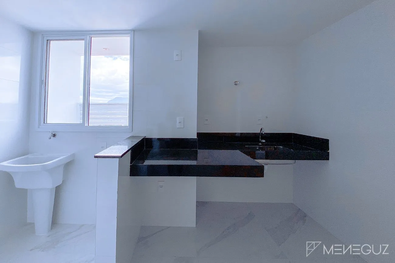 Imagem Apartamento venda - Guarapari Centro composto por 2 quartos, sendo uma suíte, finamente mobiliado e decorado com área de lazer completa na cobertura