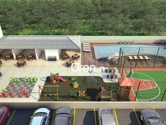 Imagem Apartamento com 2 dormitórios à venda, 55 m² por R$ 330.000,00 - Residencial Recreio Panorama - Goiânia/GO