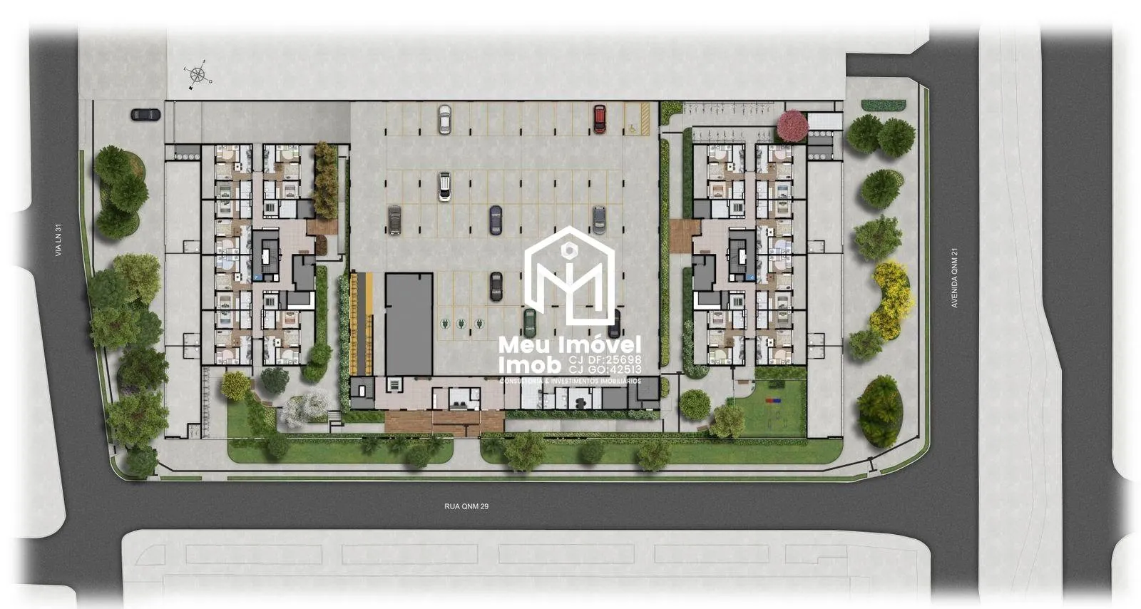 Imagem Now 29 APTO 2 Quartos 1 Vaga 46m² Ceilândia/DF
