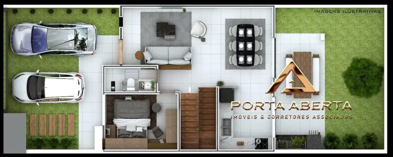 Imagem Casa Duplex 3 quartos, sendo 2 suítes e 1 closet - Vila Ipanema - COD 691