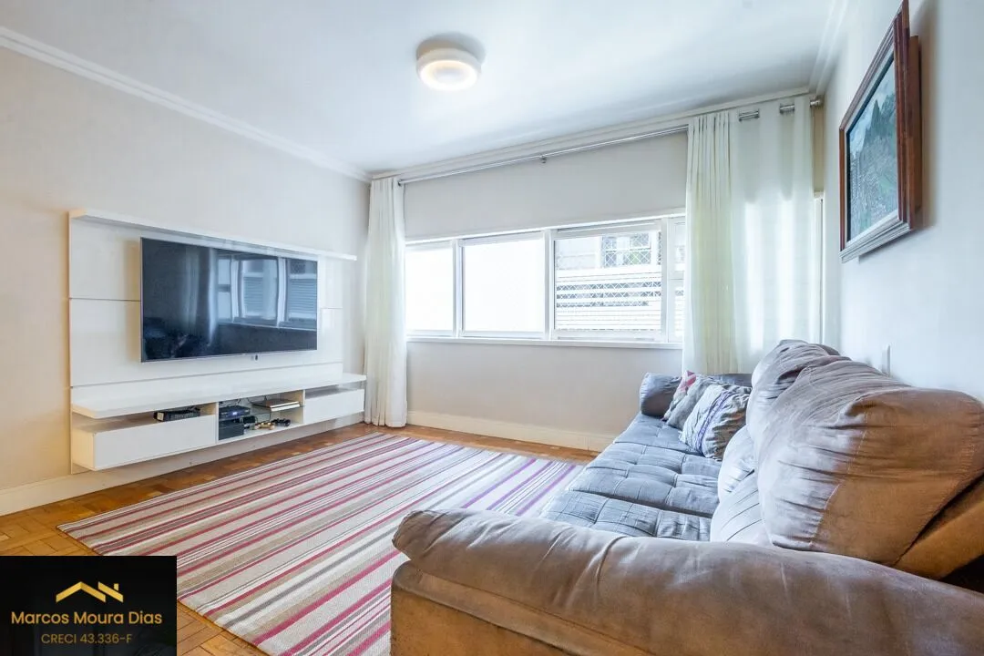 Imagem Apartamento Reformado na Av. Angelica, 144m², 3 dorms (1 suíte), lavabo, 1 Vaga. Edifício com Lazer
